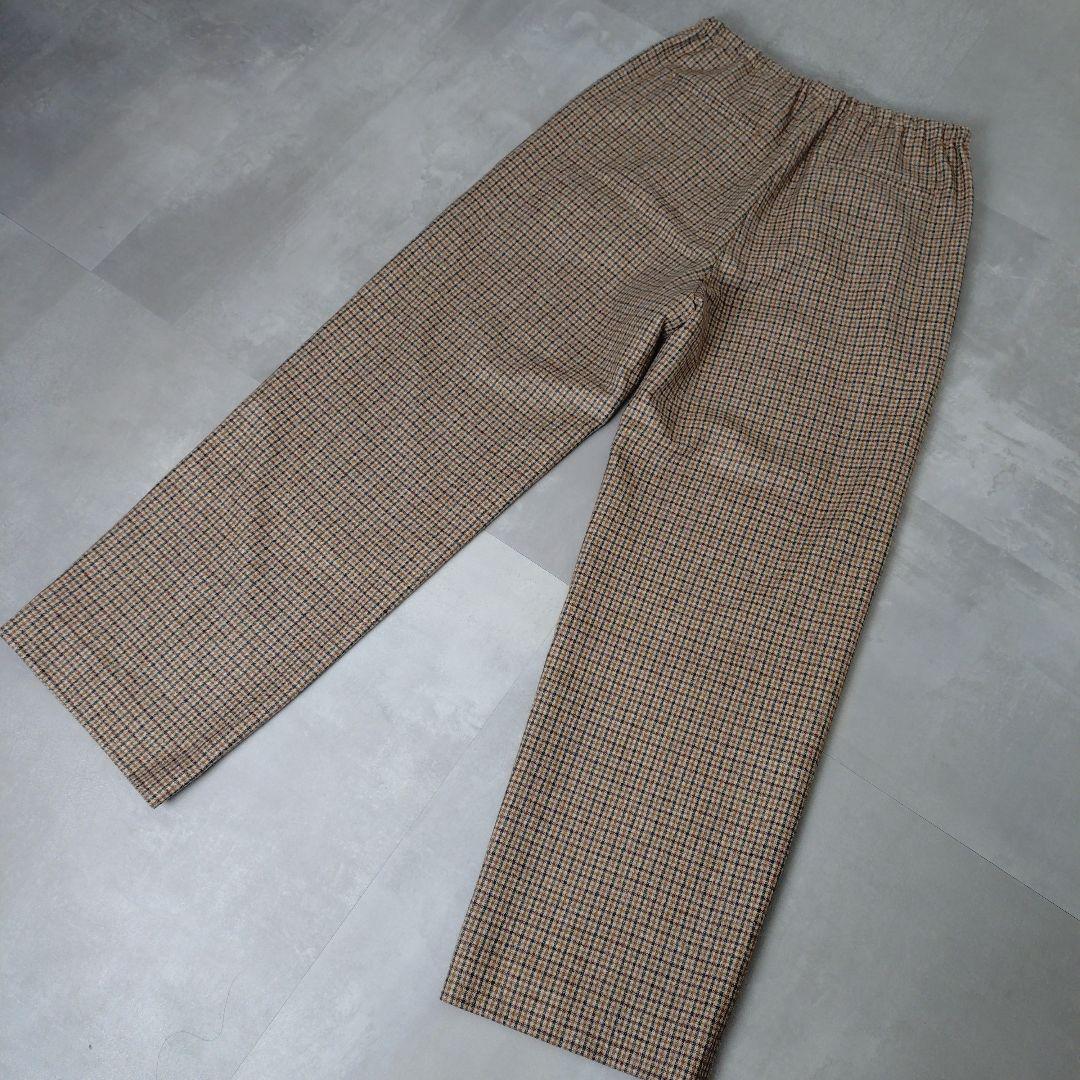 Drawer　WINTER2 ウールチェックドロストパンツ