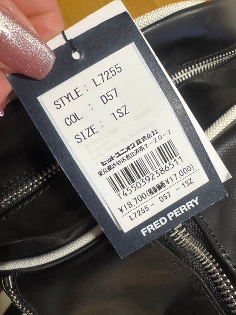 FRED PERRY 2way ドラムバッグ ボストン