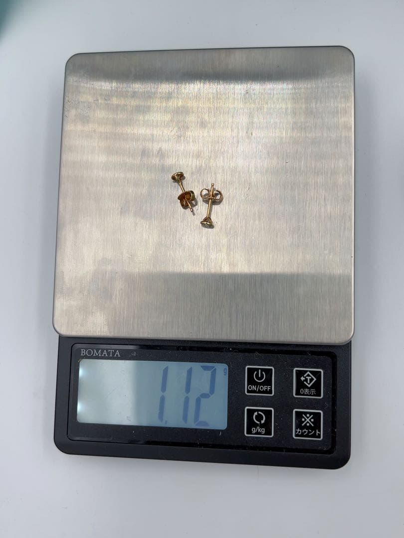 TIFFANY&Co.ティファニーバイザヤードピアスK18 YG 直径4.2mm