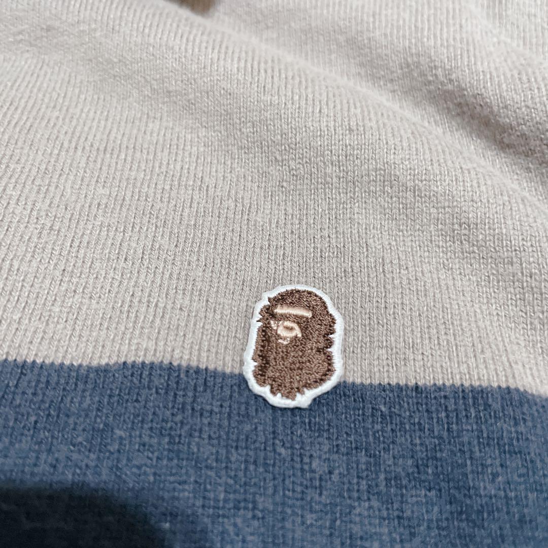 8月24日までA BATHING APE ラガーシャツ ボーダー キムタク
