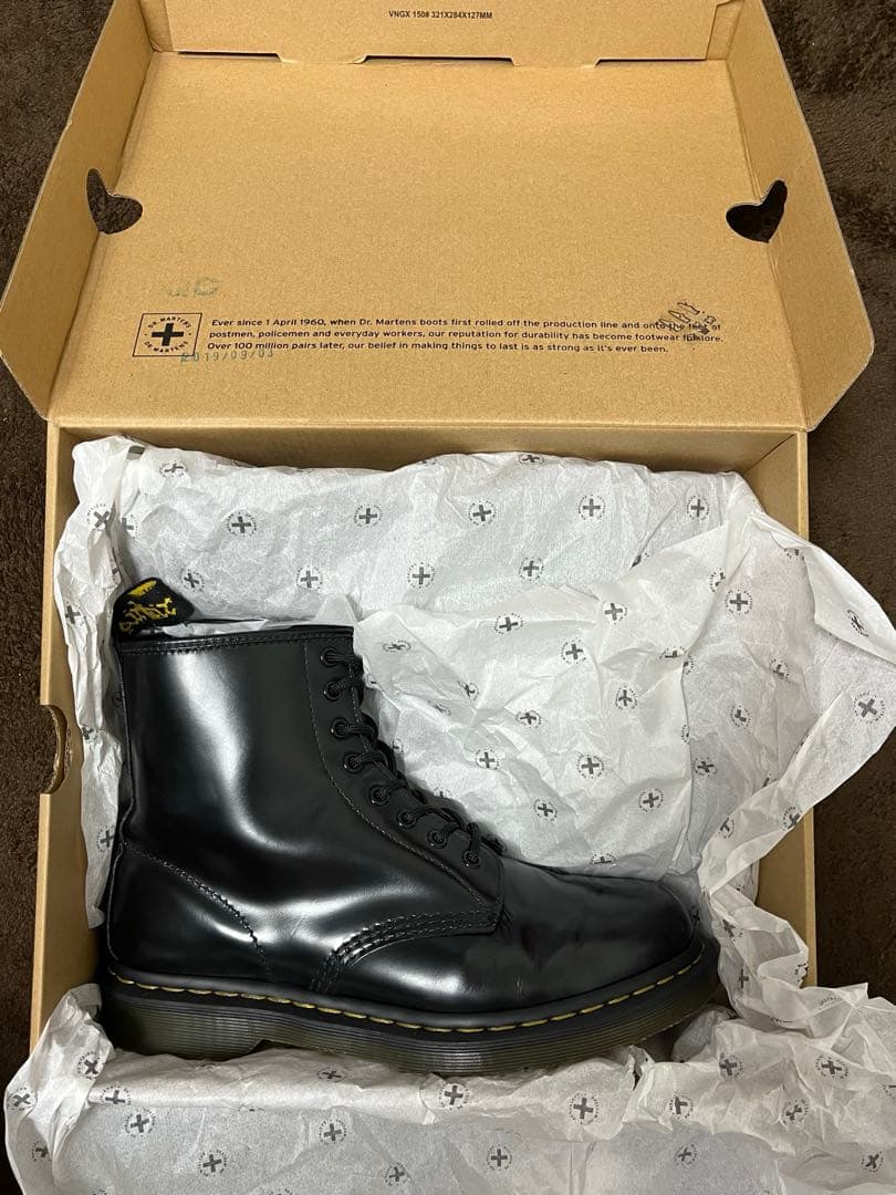 ドクターマーチン 8ホール　黒　27.0