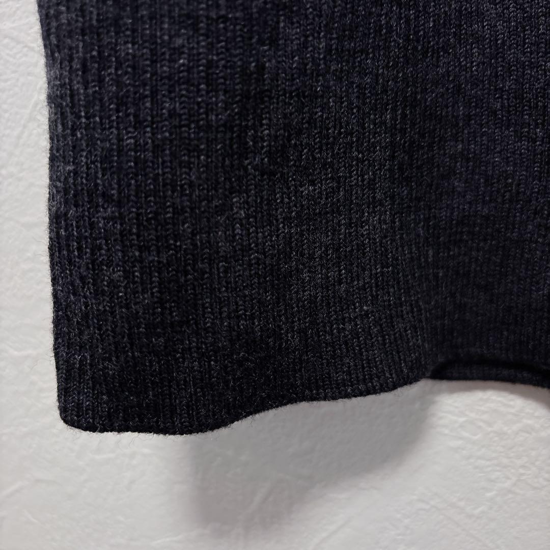 【ja40】RALPH LAURENタートルネックニットワンピースエルボーパッチ