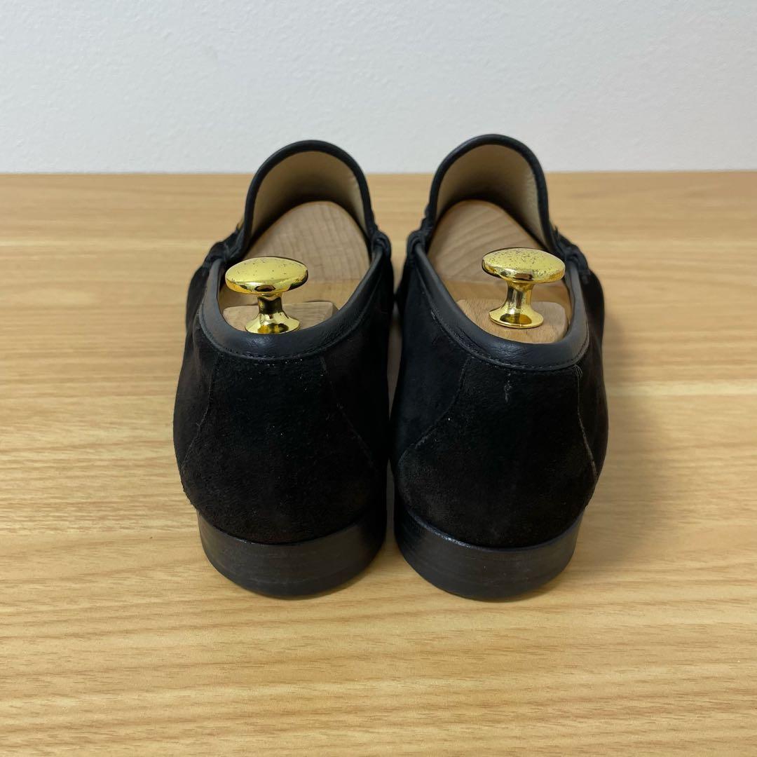 グッチ　ホースビットローファー　スエード　ブラック　42