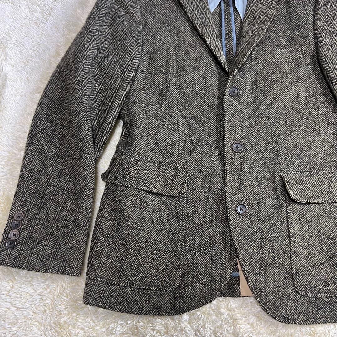 【MOON生地】 J.CREW テーラードジャケット ツイード ヘリンボーン