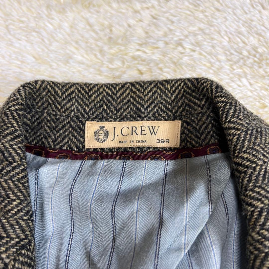 【MOON生地】 J.CREW テーラードジャケット ツイード ヘリンボーン
