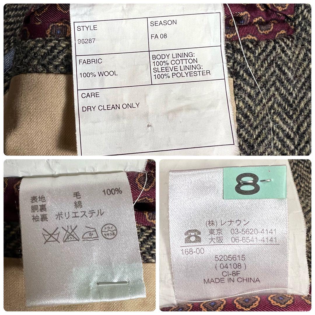 【MOON生地】 J.CREW テーラードジャケット ツイード ヘリンボーン