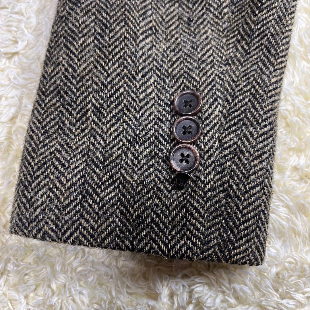 【MOON生地】 J.CREW テーラードジャケット ツイード ヘリンボーン