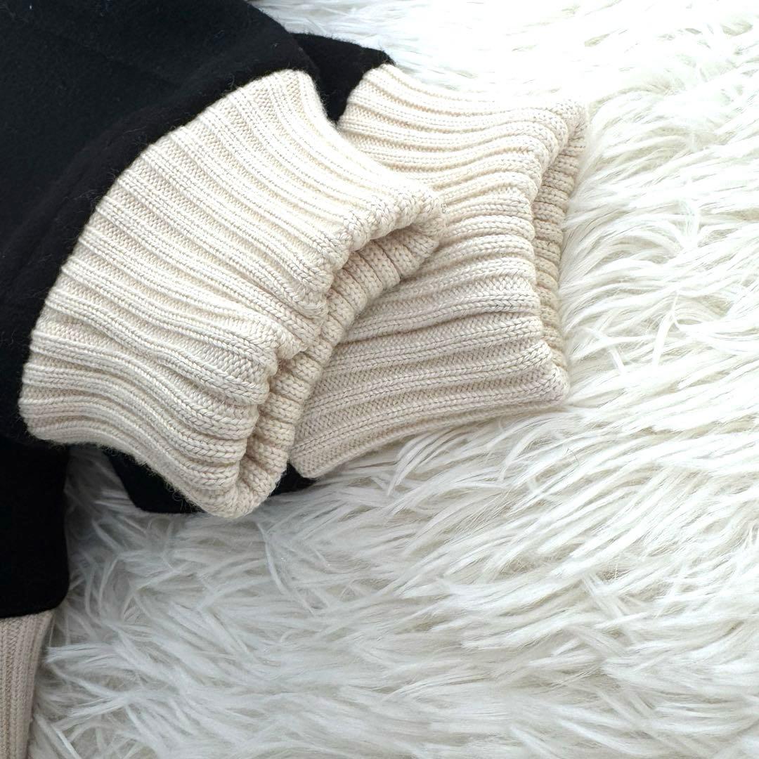 【希少】クレージュ　スタジャン　ブルゾン　ブラック　レディース　38 Y2K