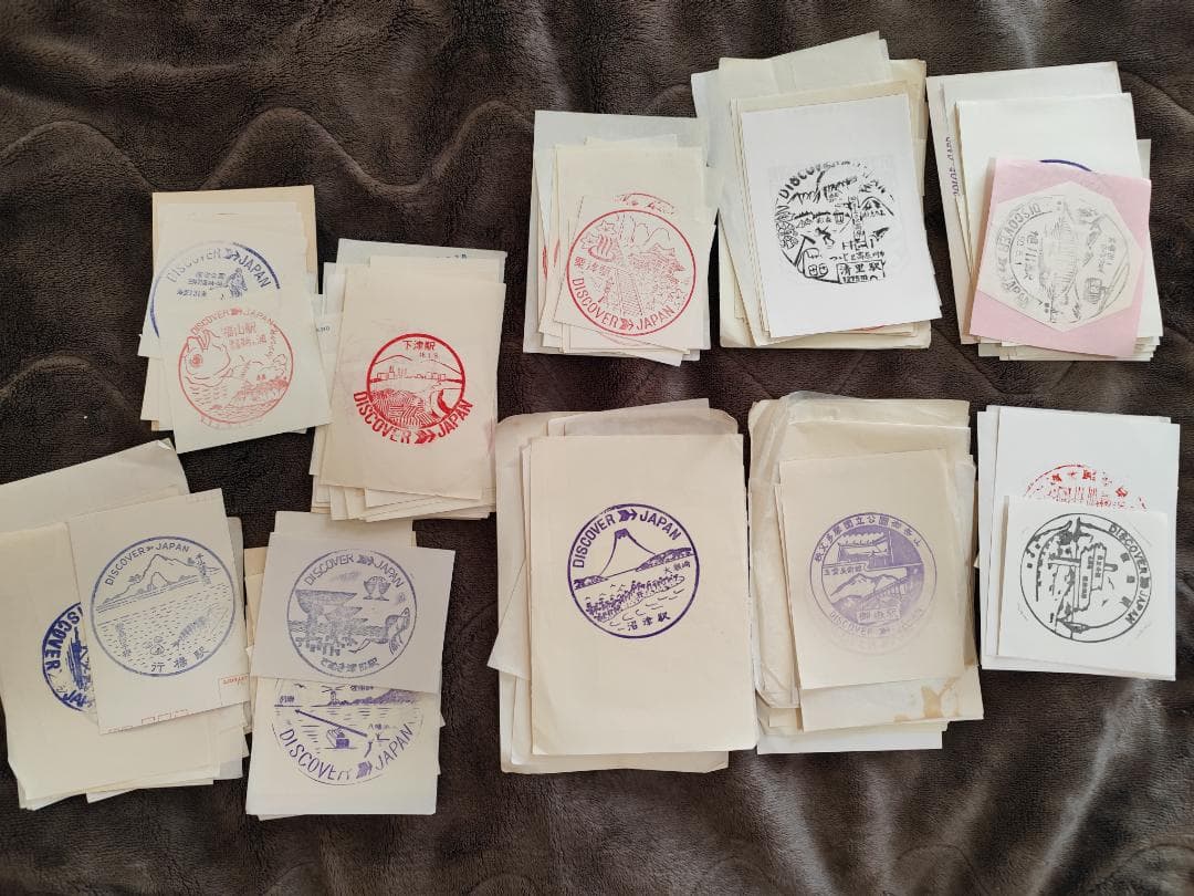国鉄　DISCOVER-JAPANシリーズ　駅スタンプ　約250種