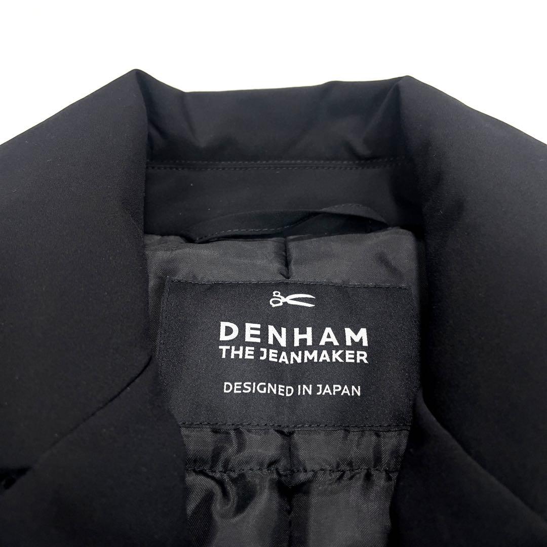 極美品 デンハム 中綿ダウン ダブルブレスト ナイロン スペクターコート M 黒