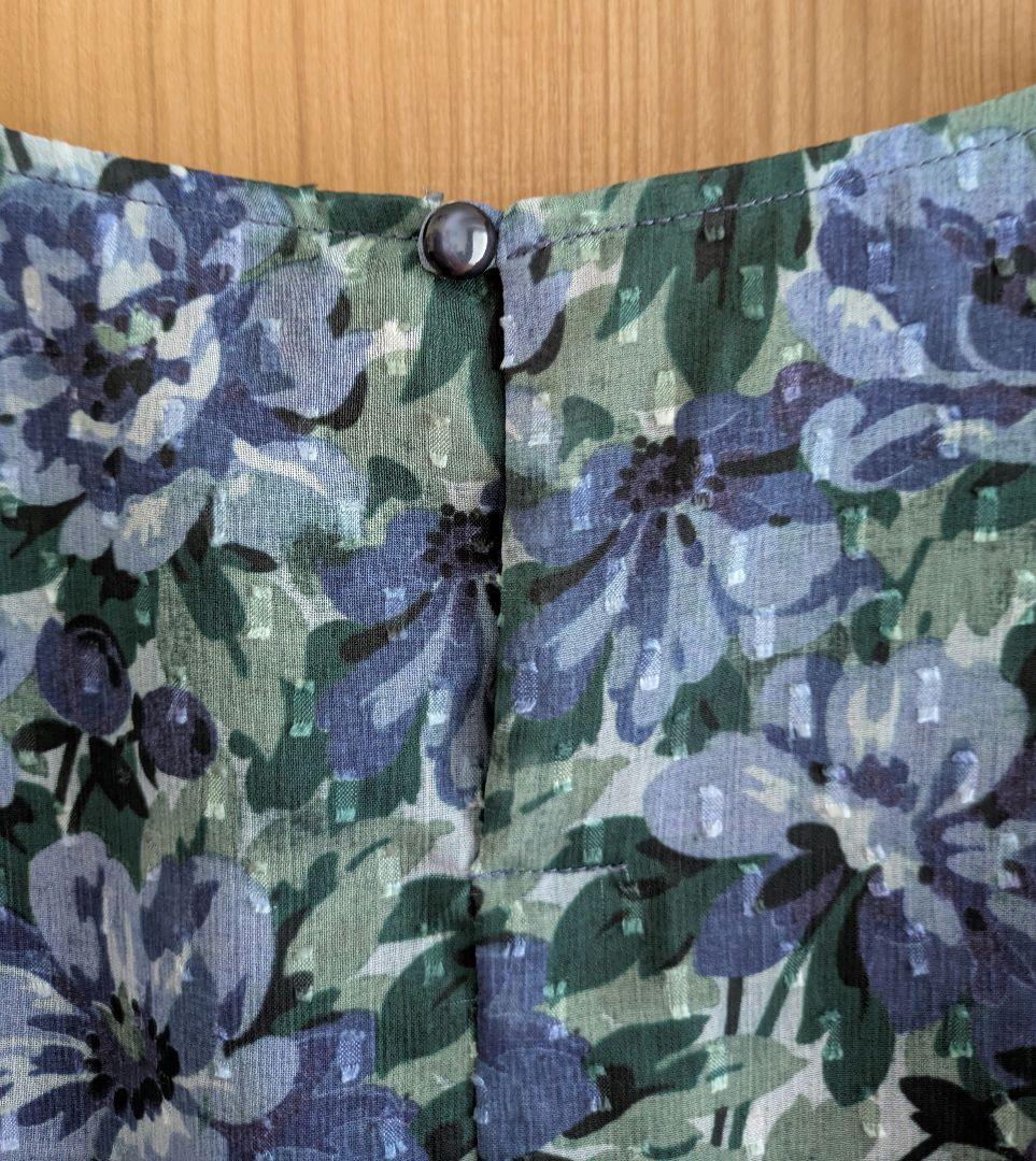 美品 ローラアシュレイ 花柄 ワンピース ケラウェイ柄 青 ブルー 匿名