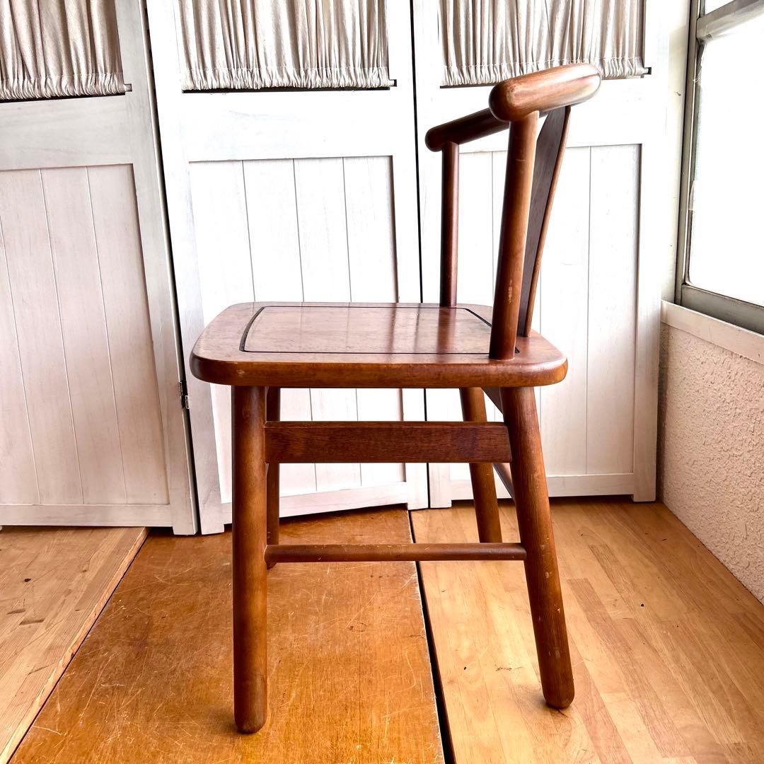 カリモク　アンティーク　チェア　椅子　ダイニングチェア