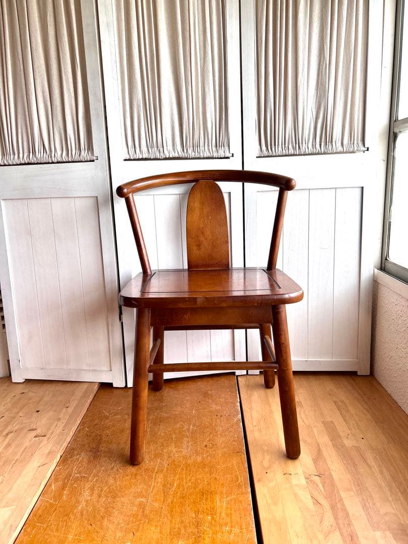 カリモク　アンティーク　チェア　椅子　ダイニングチェア