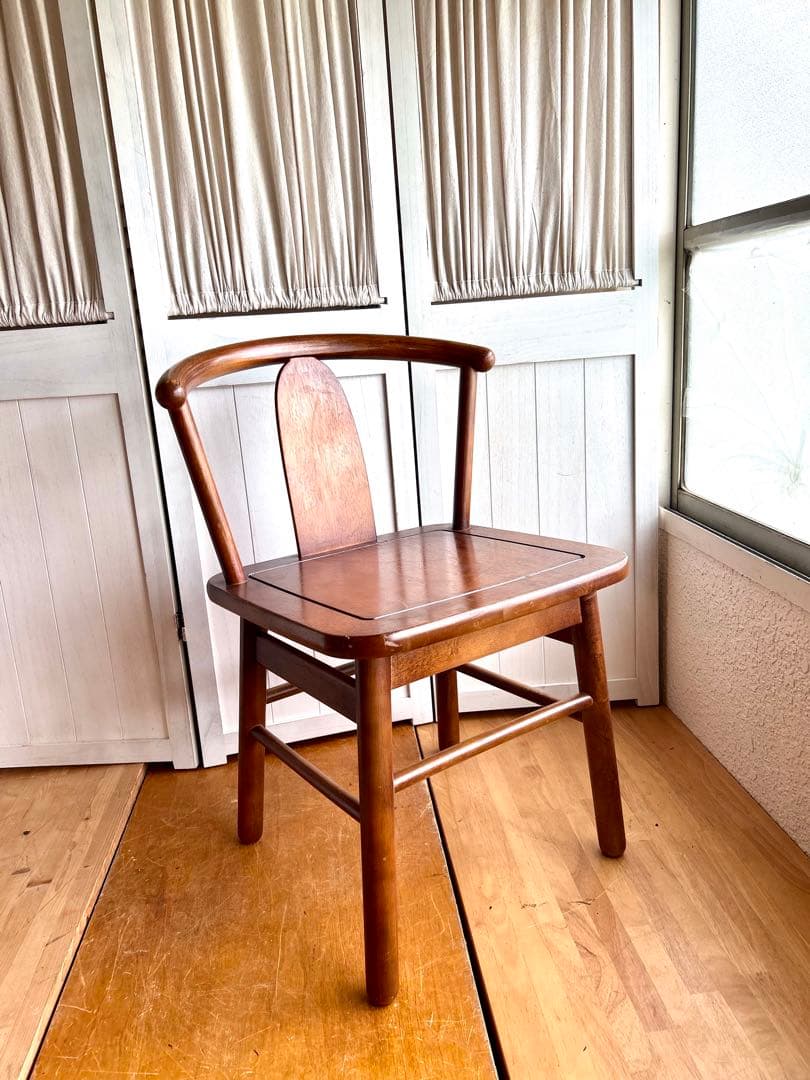 カリモク　アンティーク　チェア　椅子　ダイニングチェア