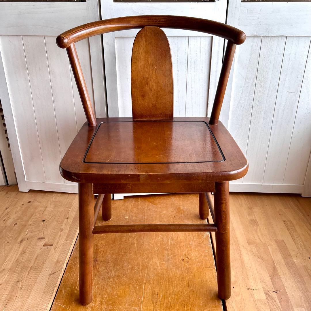 カリモク　アンティーク　チェア　椅子　ダイニングチェア