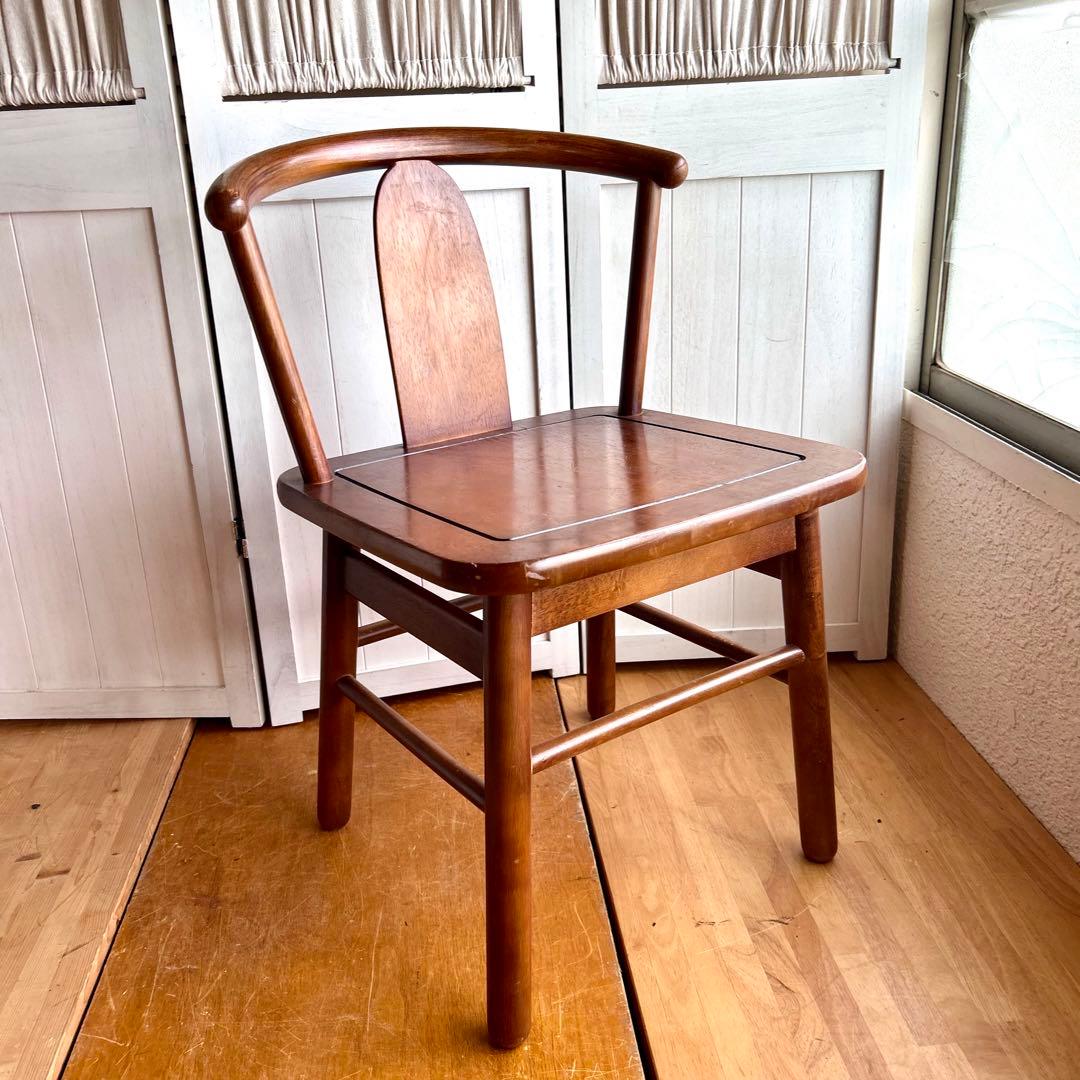 カリモク　アンティーク　チェア　椅子　ダイニングチェア