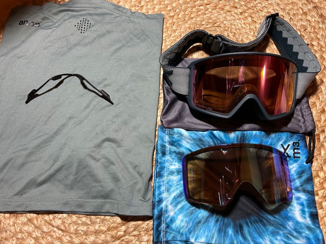 anon. m3 ゴーグル ボーナスレンズ　フェイスマスク付き