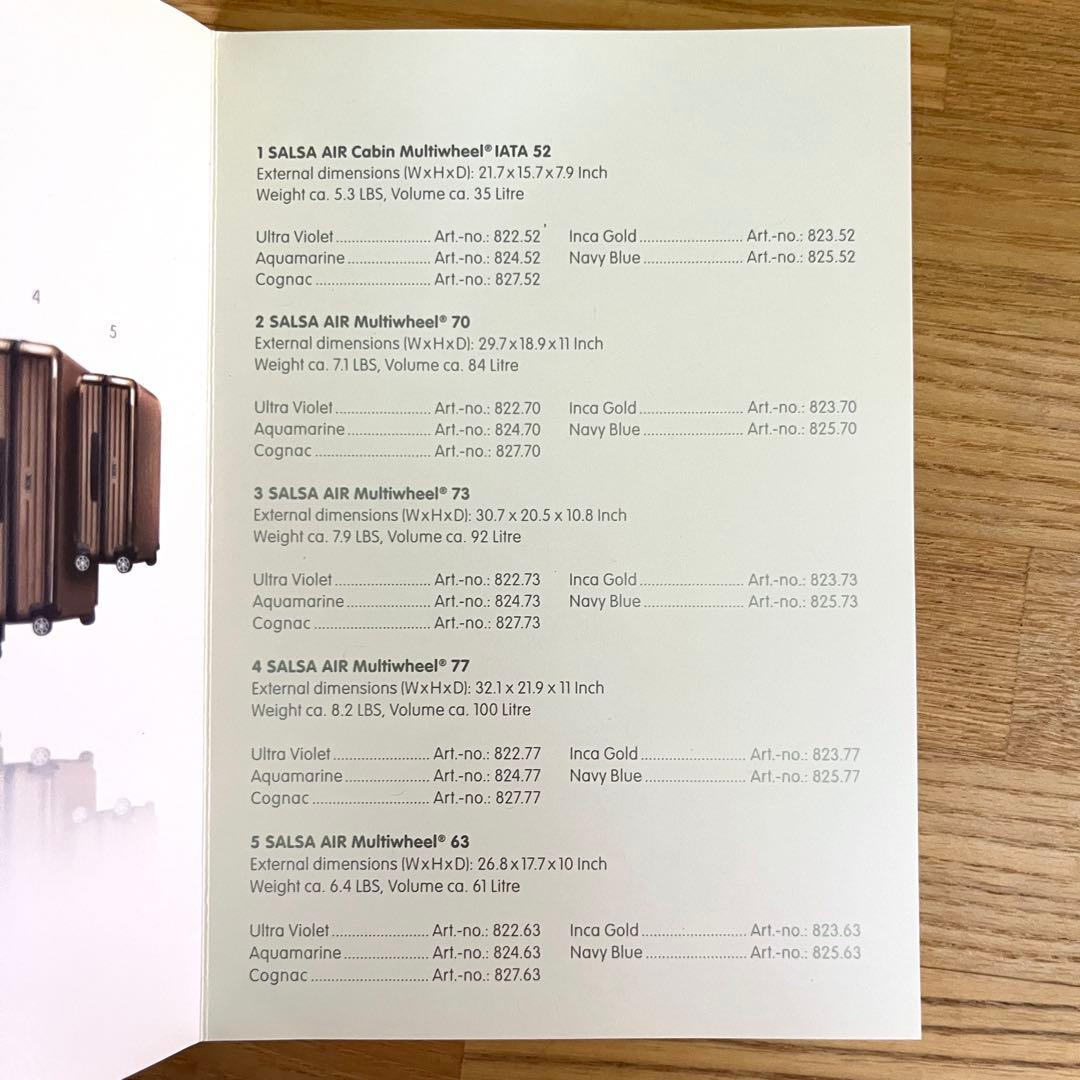【保証書付き】RIMOWA SALSA AIR 35L リモワ サルサエアー