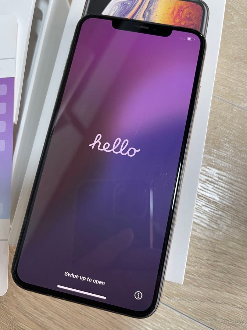 iPhone xs max ゴールド 64GB バッテリー容量 81%