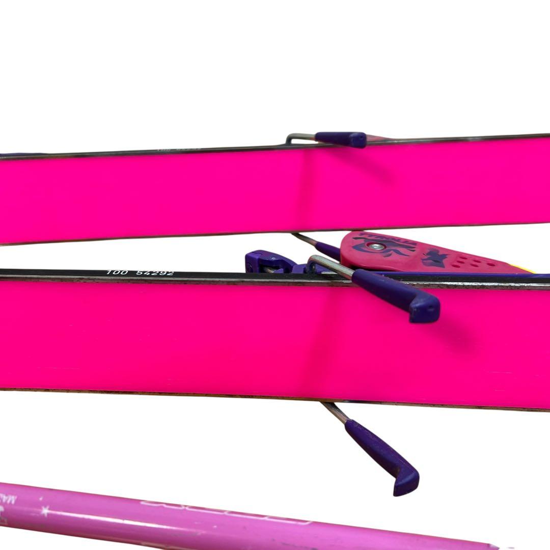 ⑤erbacher スキー板 ブーツストックジュニア3点セット青色 ⭐︎100cm