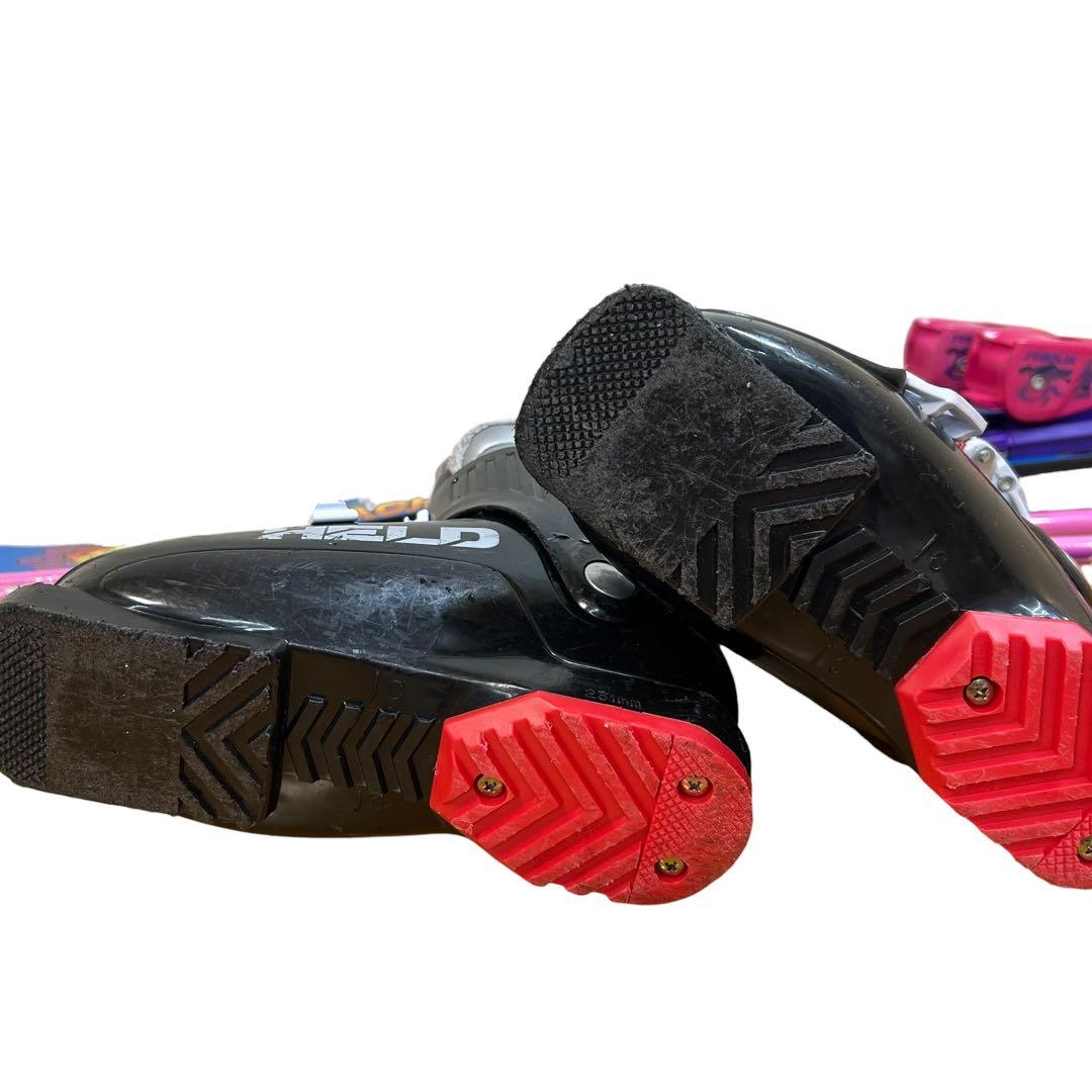 ⑤erbacher スキー板 ブーツストックジュニア3点セット青色 ⭐︎100cm