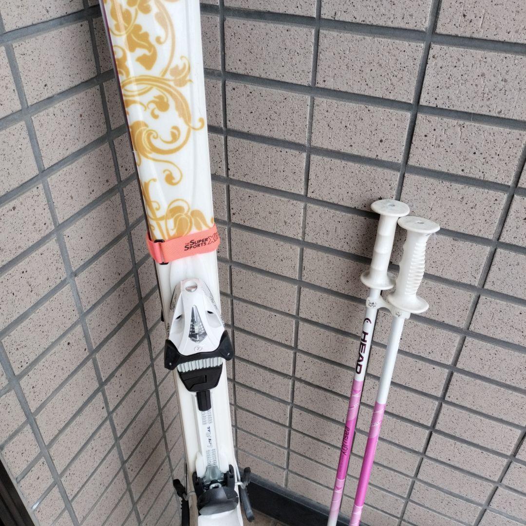 Head スキー板&ポール⭐︎ ホワイト・ゴールドセット　ブーツ