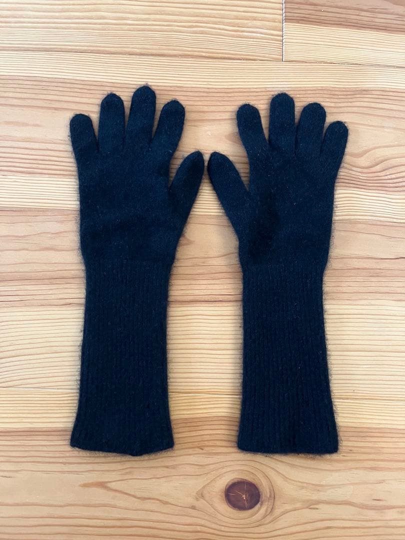 【AURALEE】BABY CASHMERE KNIIT LONG GLOVES