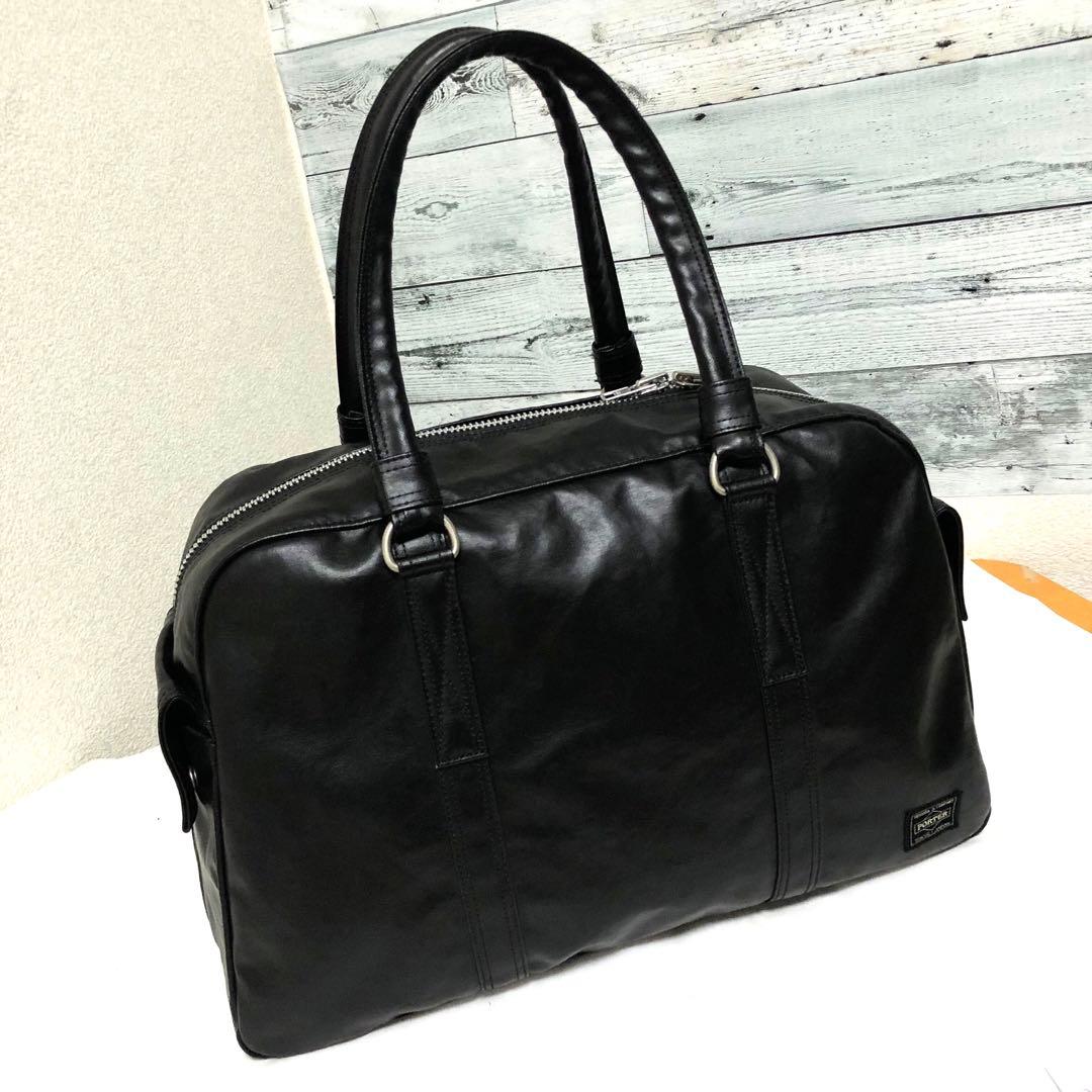 未使用級✨現行タグ ポーターフリースタイル ボストンバッグ黒 大容量 吉田カバン
