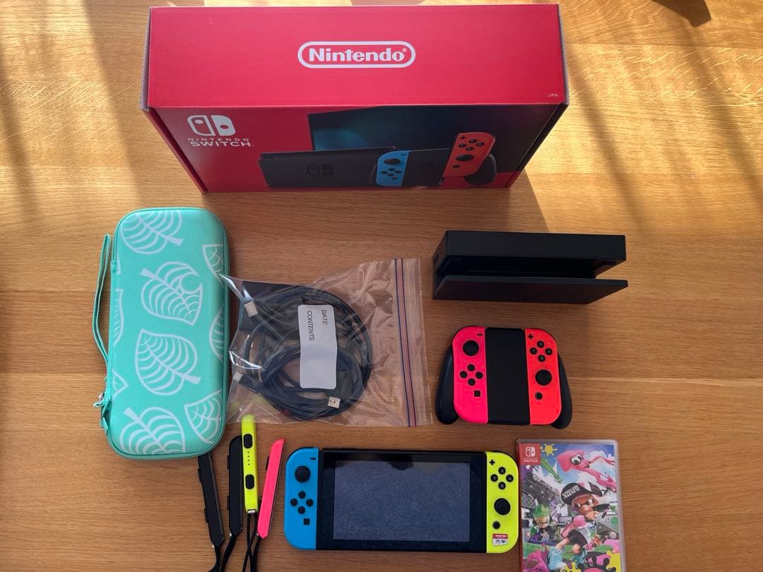 Nintendo Switch 本体 スプラトゥーン2、コントローラー、S D付