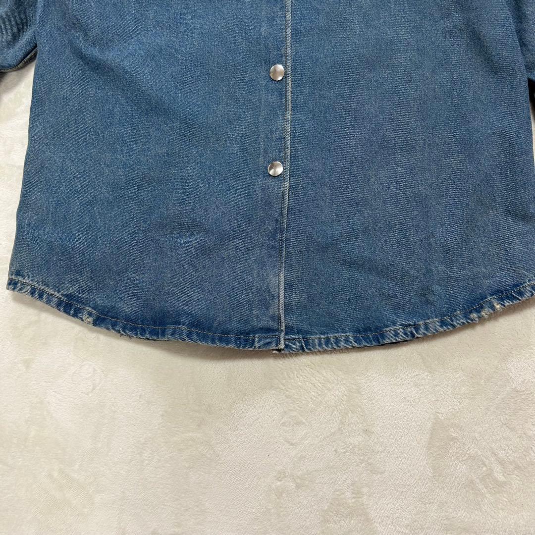 【極美品】プラダ デニムシャツ　オーバーサイズ　36 S