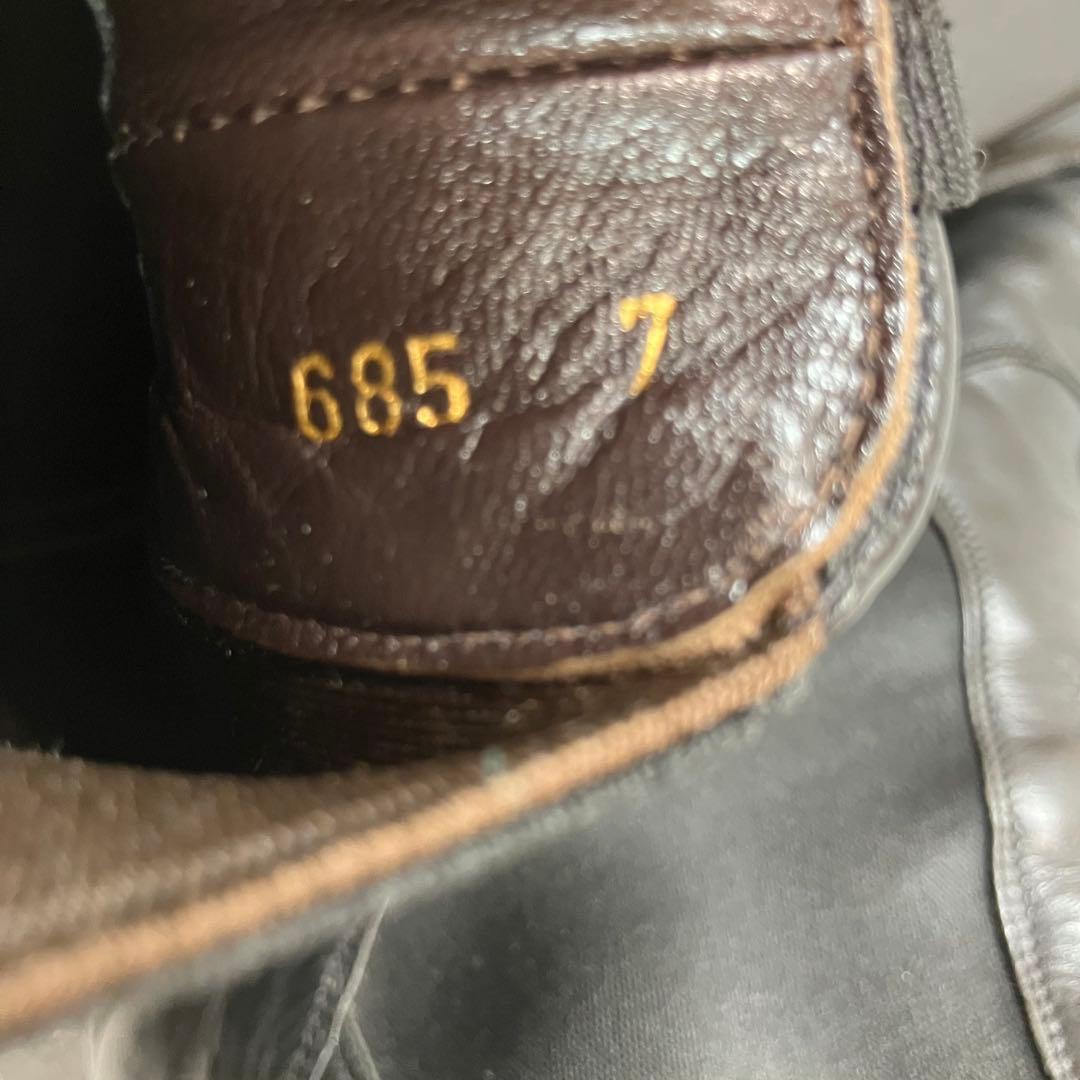 A2G04■DOLCE&GABBANA レザーサイドゴアブーツ 7 D&G