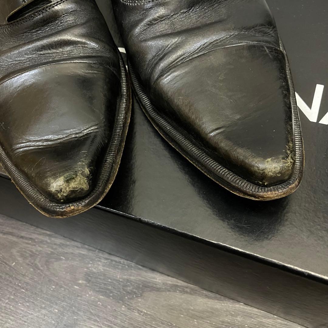 A2G04■DOLCE&GABBANA レザーサイドゴアブーツ 7 D&G