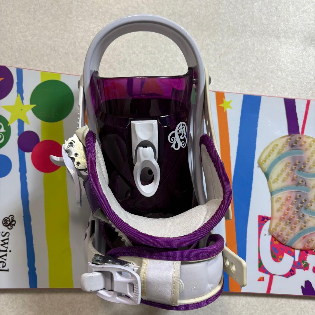 swivel chiffon スノーボード 142cm ビンディング レディース