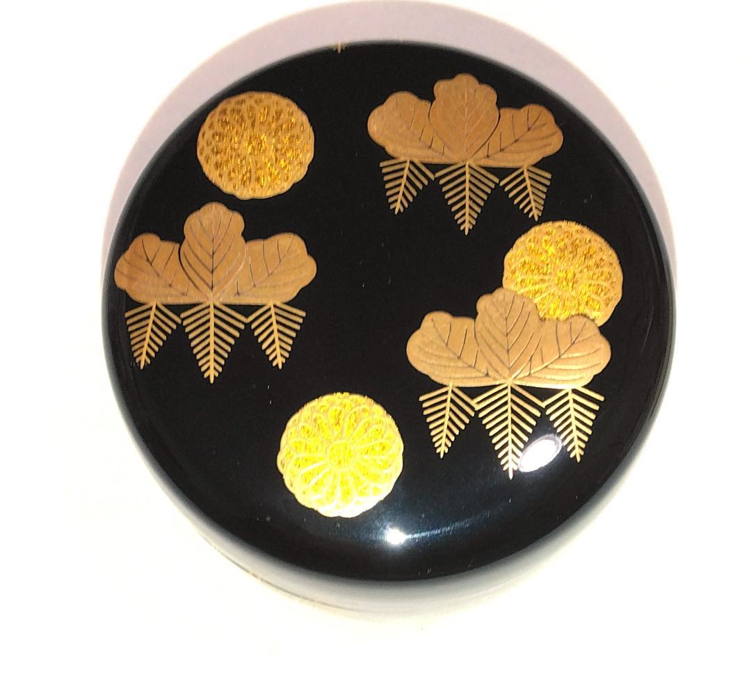 茶道具　加賀蒔絵師　中村宗悦作　菊桐蒔絵大棗　高台寺蒔絵大棗　未使用超美品！！