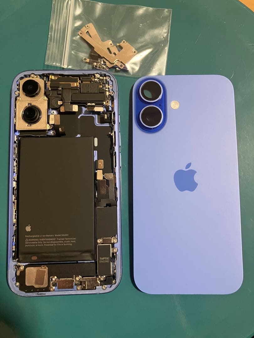 iPhone 16 ウルトラマリン 本体 ロジックボード欠品