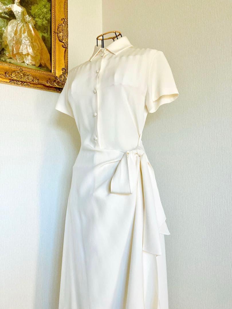 本日限定お値下げ★Christian Dior★ドレープ優美/エクリュ近年物