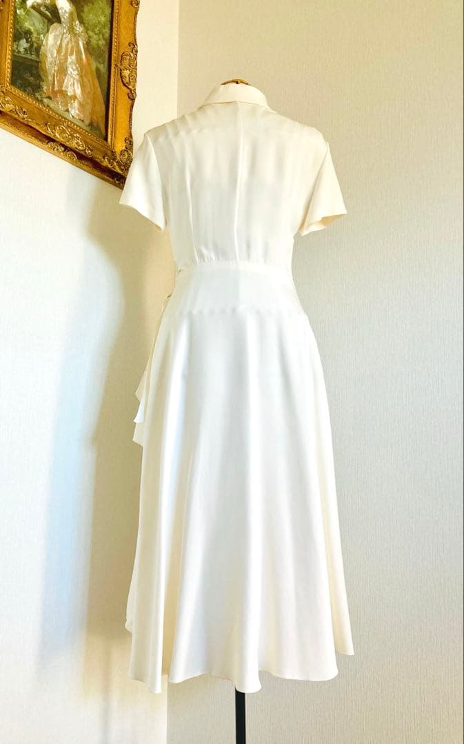 本日限定お値下げ★Christian Dior★ドレープ優美/エクリュ近年物