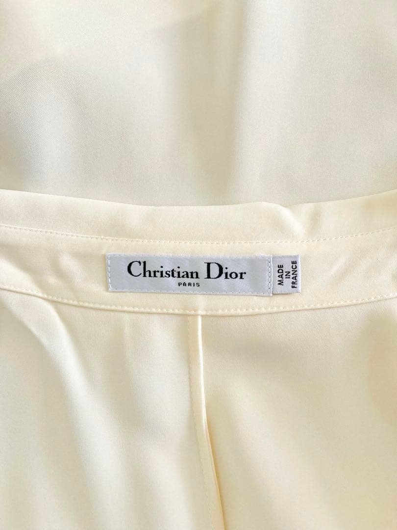本日限定お値下げ★Christian Dior★ドレープ優美/エクリュ近年物