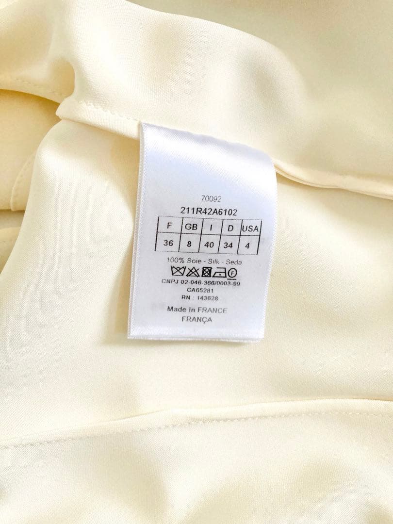 本日限定お値下げ★Christian Dior★ドレープ優美/エクリュ近年物