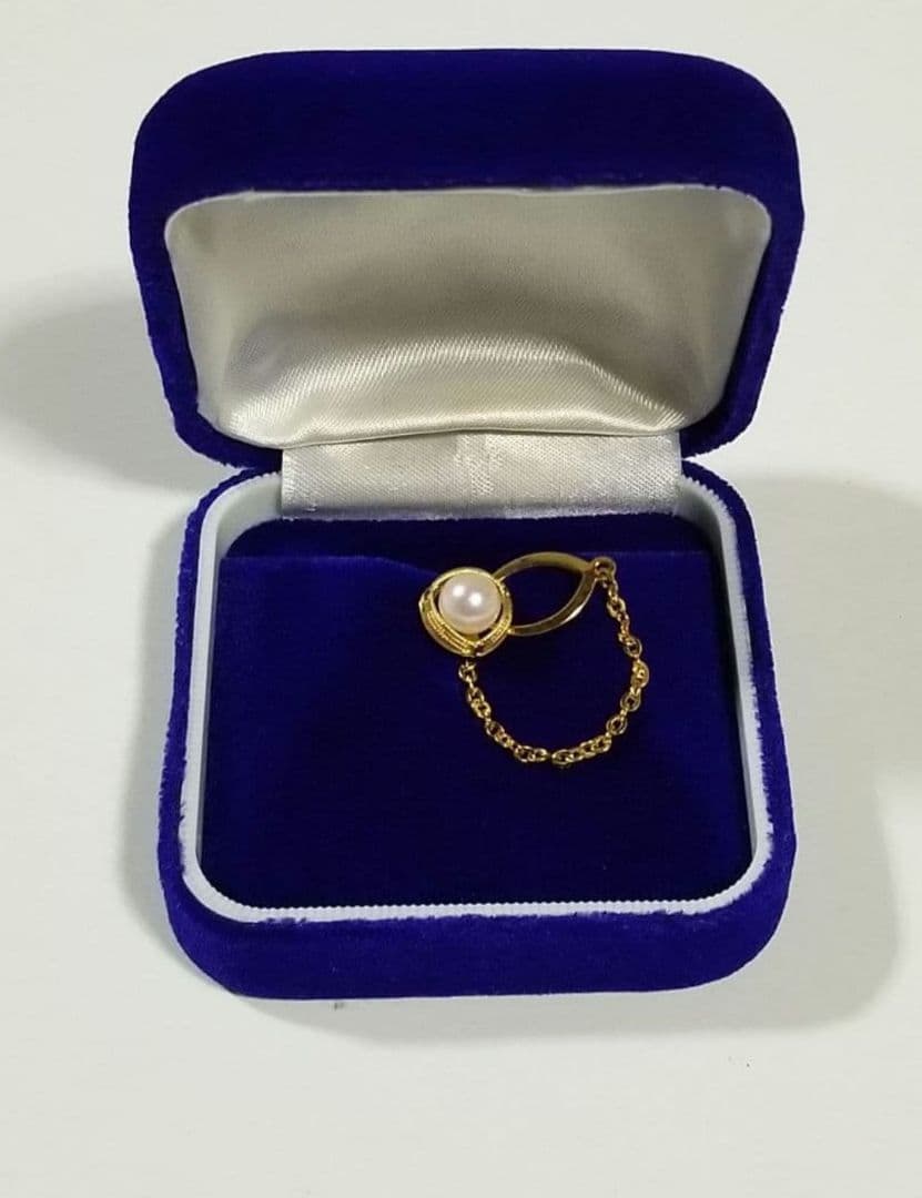 伊勢志摩産本真珠ネクタイピンK18