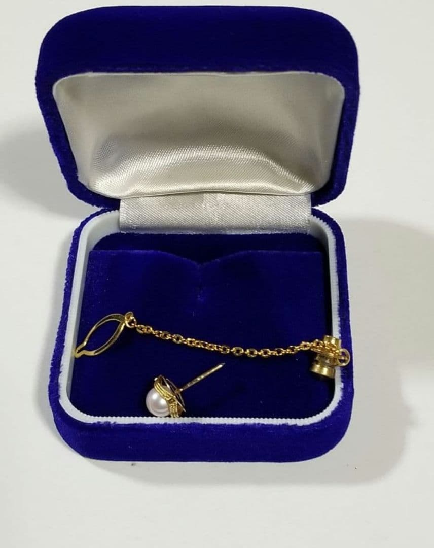 伊勢志摩産本真珠ネクタイピンK18