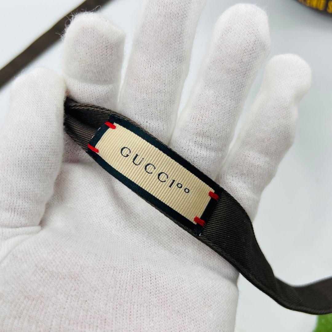 グッチ 679993 ロゴ　100周年記念 バケットハット ブラウン コットン