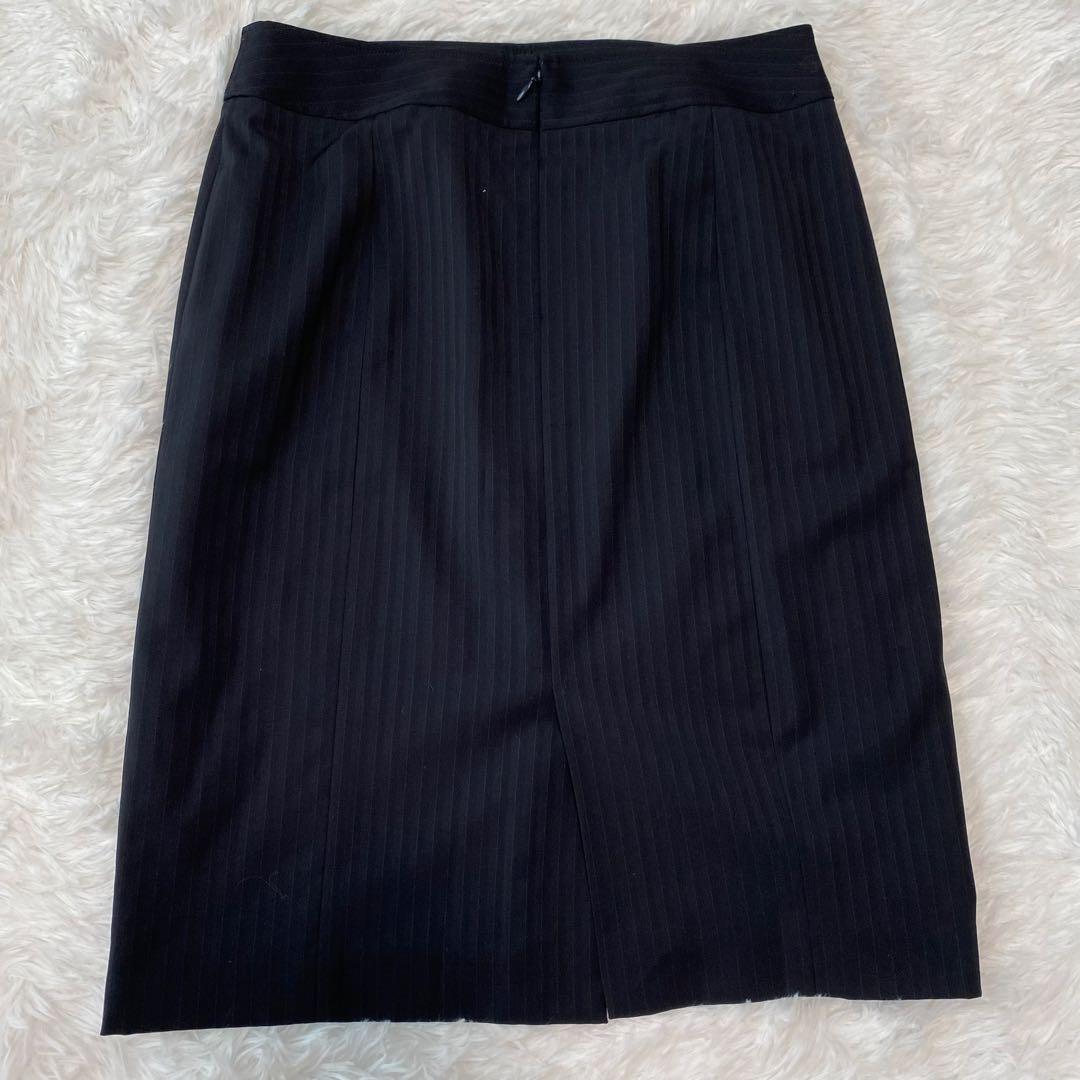 23区　スカートスーツ　４０　ウォッシャブル　ダークネイビー　ビジネススーツ