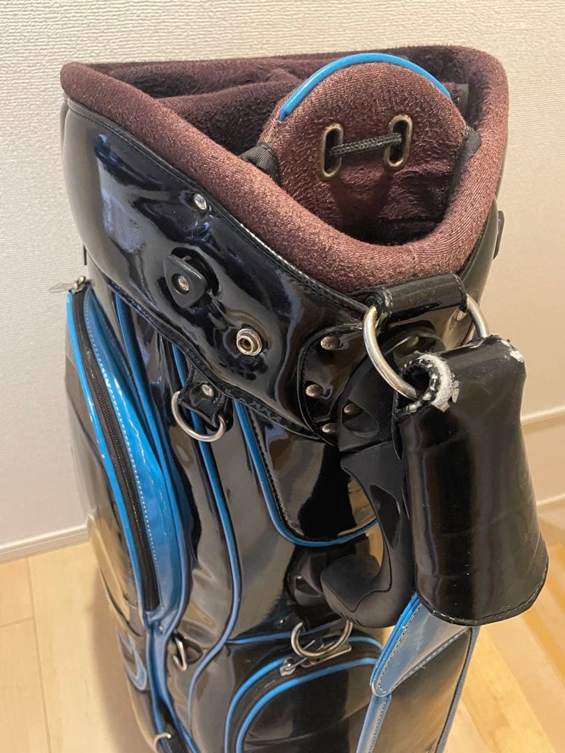 RomaRo ゴルフキャディバッグ ブラック/ブルー