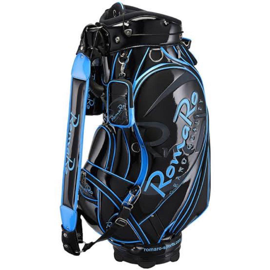 RomaRo ゴルフキャディバッグ ブラック/ブルー
