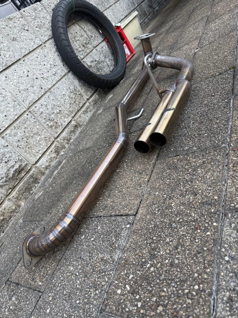 NCP50系　ワンオフステンレスデュアルマフラー サクシード　トヨタ