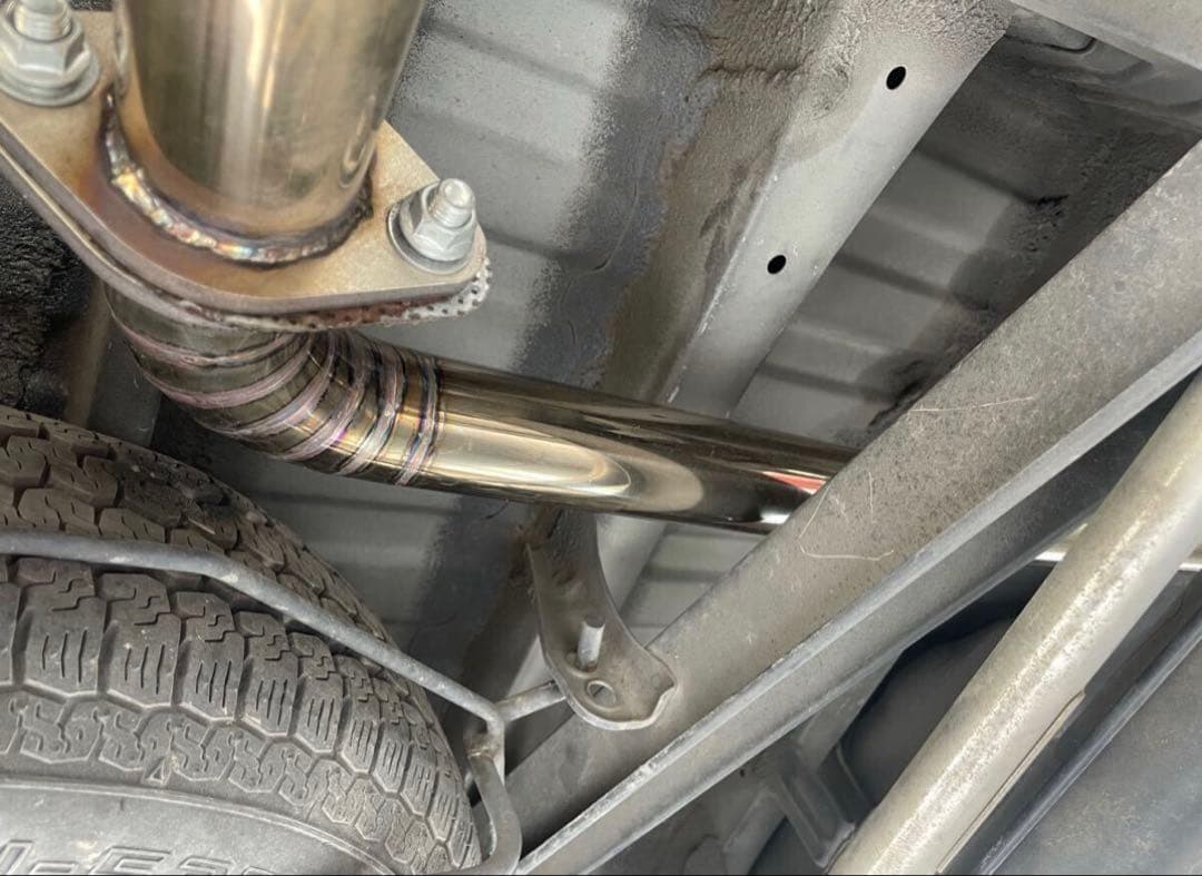 NCP50系　ワンオフステンレスデュアルマフラー サクシード　トヨタ