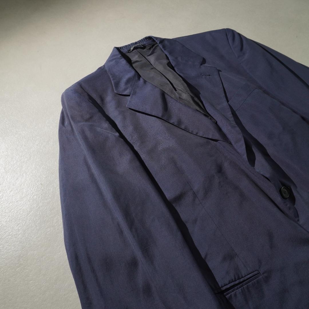 FENDI シルク セットアップスーツ 無地 ネイビーブルー/AZ84