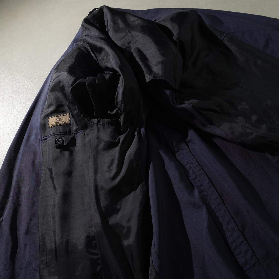 FENDI シルク セットアップスーツ 無地 ネイビーブルー/AZ84