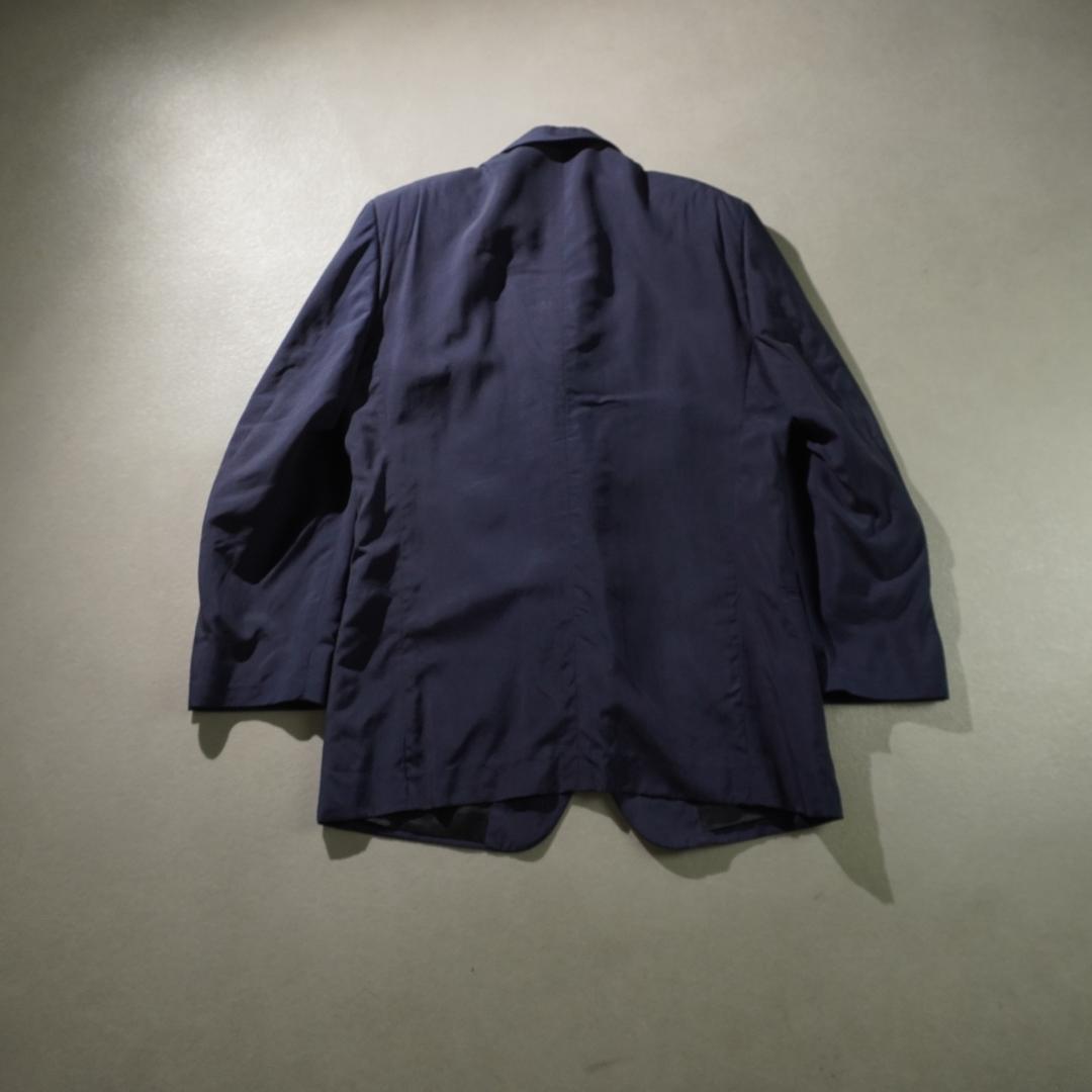 FENDI シルク セットアップスーツ 無地 ネイビーブルー/AZ84